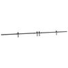 vidaXL Sliding Door Hardware Kit 427 cm Steel Black