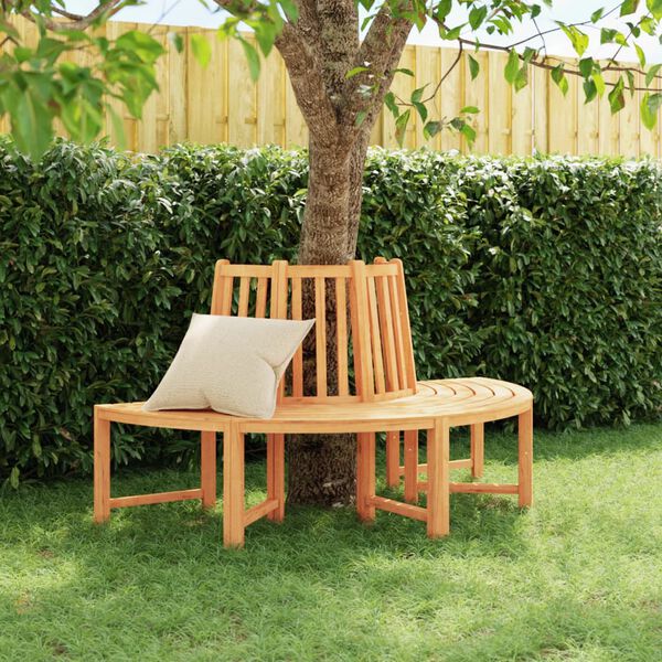 vidaXL Tree Bench Half Round &Oslash;160 cm Solid Wood Teak