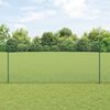 vidaXL Fence with Post Green 1.4 x 50 m Steel and PVC