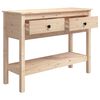 vidaXL Console Table 100x35x75 cm Solid Wood Pine