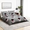 vidaXL Duvet Cover Set Grey 155x220 cm Cotton