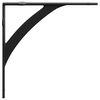 vidaXL Wall Shelf Brackets 12 pcs Black 21 x 21 x 3.5 cm Steel