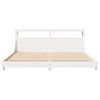 vidaXL Bed Frame without Mattress White 180x200 cm Super King Solid Wood Pine