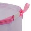 vidaXL 3 Piece Mesh Laundry Bag Set White and Pink