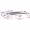 vidaXL Bed Frame Wax Brown 180 x 200 cm Solid Pine Wood