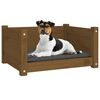 vidaXL Dog Bed Honey Brown 55.5x45.5x28 cm Solid Pine Wood