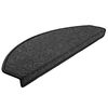 vidaXL Stair Mats 30 pcs 65x24x4 cm Anthracite Half Round Large