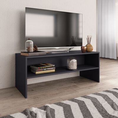 vidaXL TV Cabinet Grey 100x40x40 cm Engineered Wood