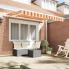 vidaXL Retractable Awning Yellow 350 x 200 cm Fabric