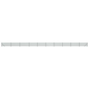 vidaXL Chain Link Fence with Flange Green 1.1x25 m