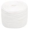 vidaXL Boat Rope Full White 10 mm 100 m Polypropylene