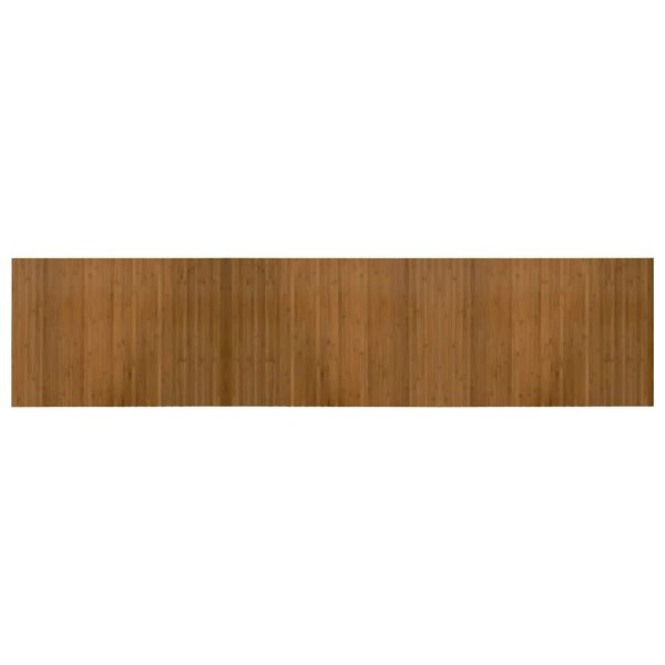 vidaXL Rug Rectangular Brown 70x300 cm Bamboo