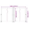 vidaXL Retractable Side Awning Cream 140x1200 cm