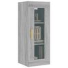 vidaXL Hanging Wall Cabinet Grey Sonoma 34.5x34x90 cm