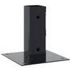 vidaXL Post Bases Square 12 pcs Anthracite 51x51 mm Powder-coated Steel