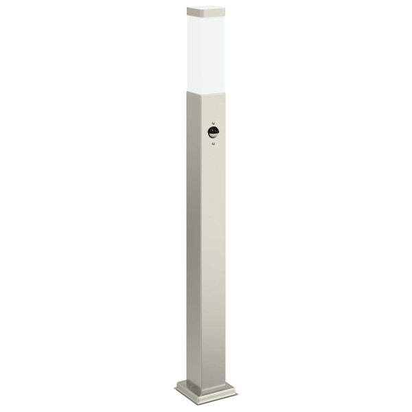 vidaXL Bollard Lights with Sensor 3 pcs 80 cm Stainless Steel IP44