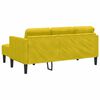 vidaXL Sofa Set Yellow 173 x 131 x 67 cm Velvet