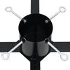 vidaXL Christmas Tree Stand Black 61x61x15.5 cm