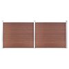vidaXL Fence Panel Set WPC 353x146 cm Brown