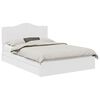 vidaXL Storage Bed with Drawer White 140 x 190 cm Engineered Wood