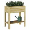 vidaXL High Planter Brown 85.5 x 46.5 x 96 cm Impregnated Pine Wood