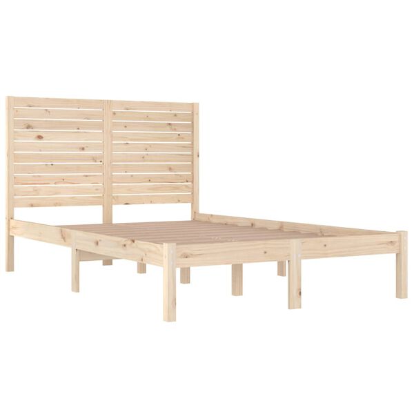 vidaXL Bed Frame without Mattress 135x190 cm Double Solid Wood