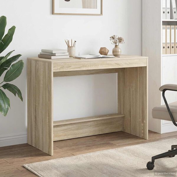 vidaXL Bed Desk Sonoma Oak 100 x 45 x 75 cm Engineered Wood