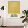 vidaXL Roller Blind with Curtains Manual Yellow 110 x 220 cm Bamboo