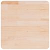 vidaXL Square Table Top 50x50x4 cm Untreated Solid Wood Oak
