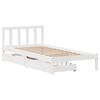 vidaXL Bed Frame without Mattress White 90x200 cm Solid Wood Pine