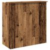vidaXL Reception Desk Old Wood 100x50x103.5 cm Engineered Wood