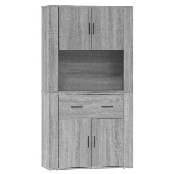 vidaXL Highboard Grey Sonoma Engineered Wood