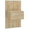 vidaXL Wall-mounted Bedside Cabinet Sonoma Oak