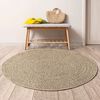 vidaXL Rug ZIZUR Ø 200 cm Jute Look Indoor and Outdoor