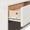 vidaXL Bedside Table White 50 x 32.5 x 24 cm Solid pine wood