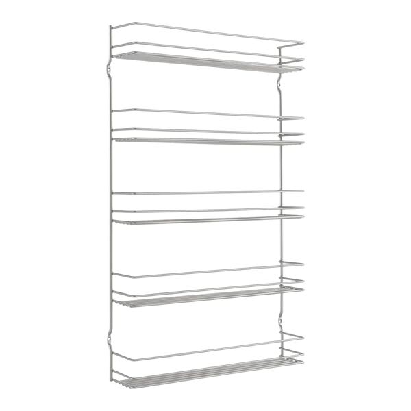 Metaltex 5-tier Wall Spice Rack Pepito Silver