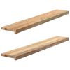 vidaXL Window Sills 2 pcs Untreated 120x20x2 cm Solid Wood Oak