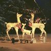 vidaXL Reindeer Family Christmas Decoration Gold 201 LEDs