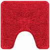 vidaXL Anti-slip Bath Mat Set 3 pcs Red PP