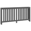 vidaXL Radiator Cover Grey 169x19x84 cm Solid Wood Pine