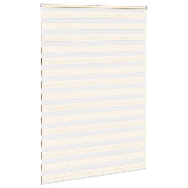 vidaXL Zebra Blind Marble Beige 155x230 cm Fabric Width 150.9 cm Polyester
