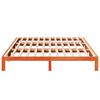 vidaXL Family Bed Frame No Mattress Wax Brown 270x200 cm Solid Wood Pine