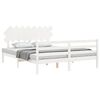 vidaXL Bed Frame without Mattress White 160x200 cm Solid Wood