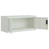 vidaXL File Cabinet Light Grey 90x40x180 cm Steel