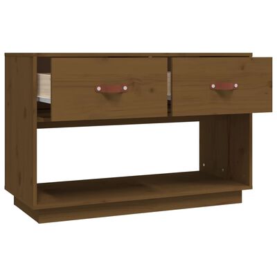 vidaXL TV Cabinet Honey Brown 90x40x60 cm Solid Wood Pine