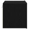 vidaXL Bedside Cabinet Black Oak 50 x 39 x 41 cm Engineered Wood