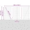 vidaXL Fence with Posts Grey 1.5 x 50 m PVC-coated steel
