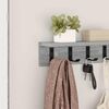 vidaXL Wall-Mounted Coat Rack Grey Sonoma 40 x 10.5 x 10.5 cm
