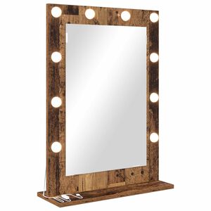 vidaXL Vanity Mirror with Mirror Concrete Grey 70 x 50 x 18 cm