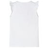 Kids' T-shirt with Ruffle Sleeves White 116